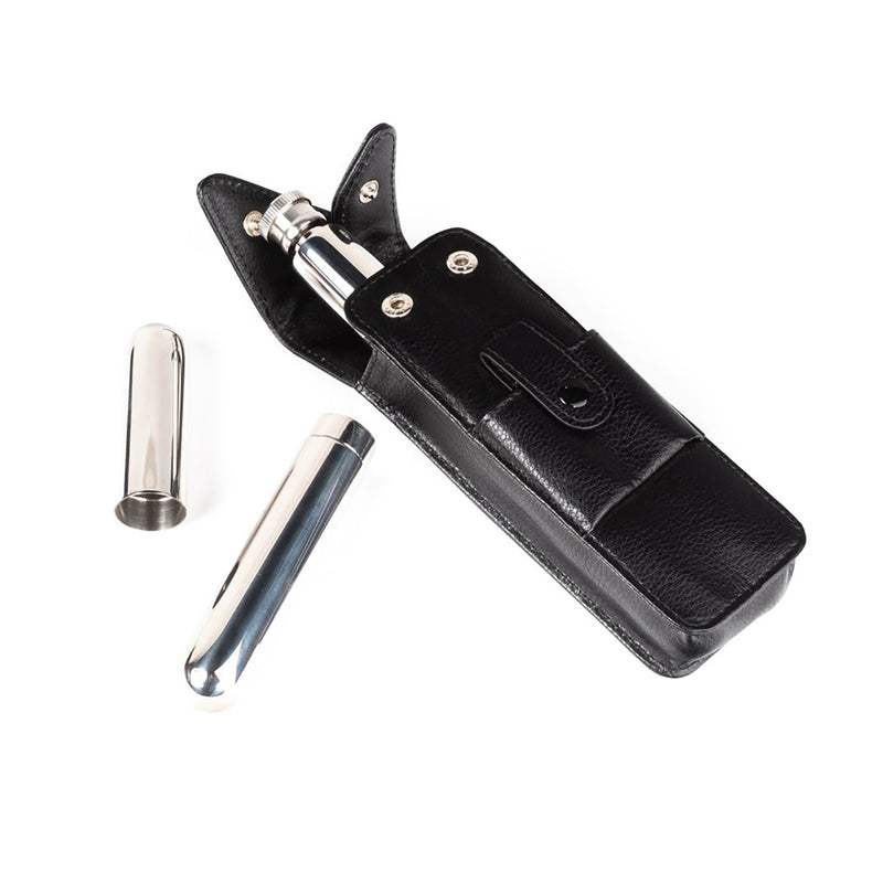 The Hip Duo Cigar and Flask Holder W/Cigar Cutter