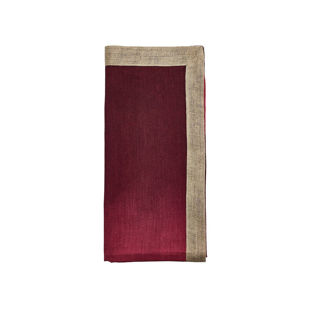 Linen Dip Dye Napkins in Berry & Plum, Set/2