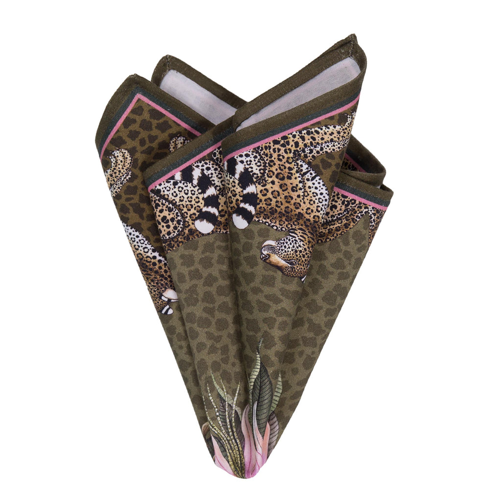 Leopard Lily Napkins Set/2