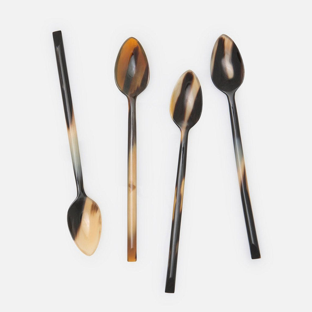 Mixed Black Cocktail Spoon Set/4