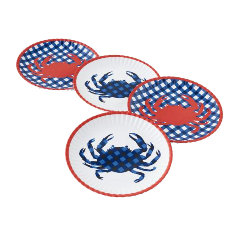 Melamine Crab Plates Set/4