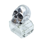 Skull Lucite Silverplate Napkin Rings Set/4