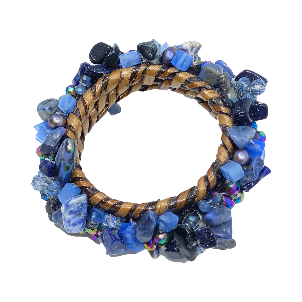 Handwoven Jeweled Napkin Ring Set/2